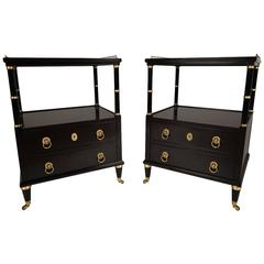 Pair of Vintage Hollywood Regency Side Tables