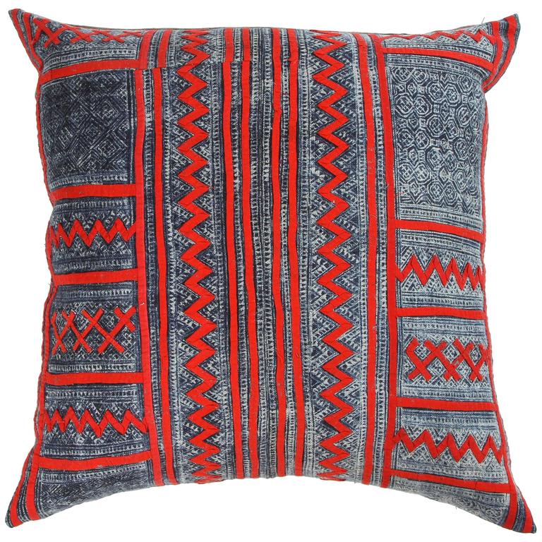 Chuck Gellar African Mud Cloth Pillow at 1stDibs