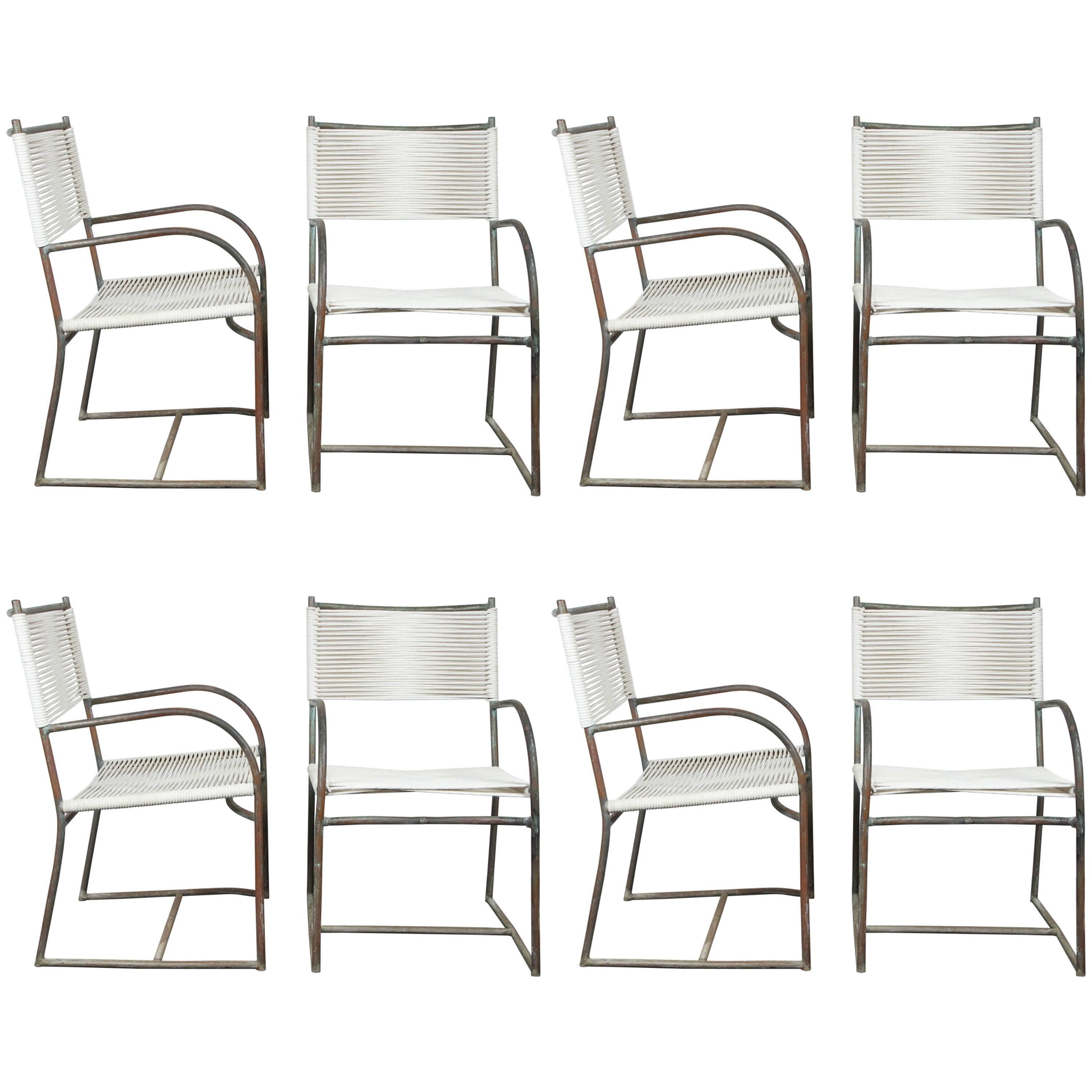 Set of Eight Walter Lamb Dining Chairs