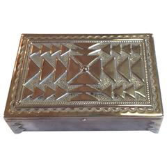 Kenneth Begay Sterling Silver Box