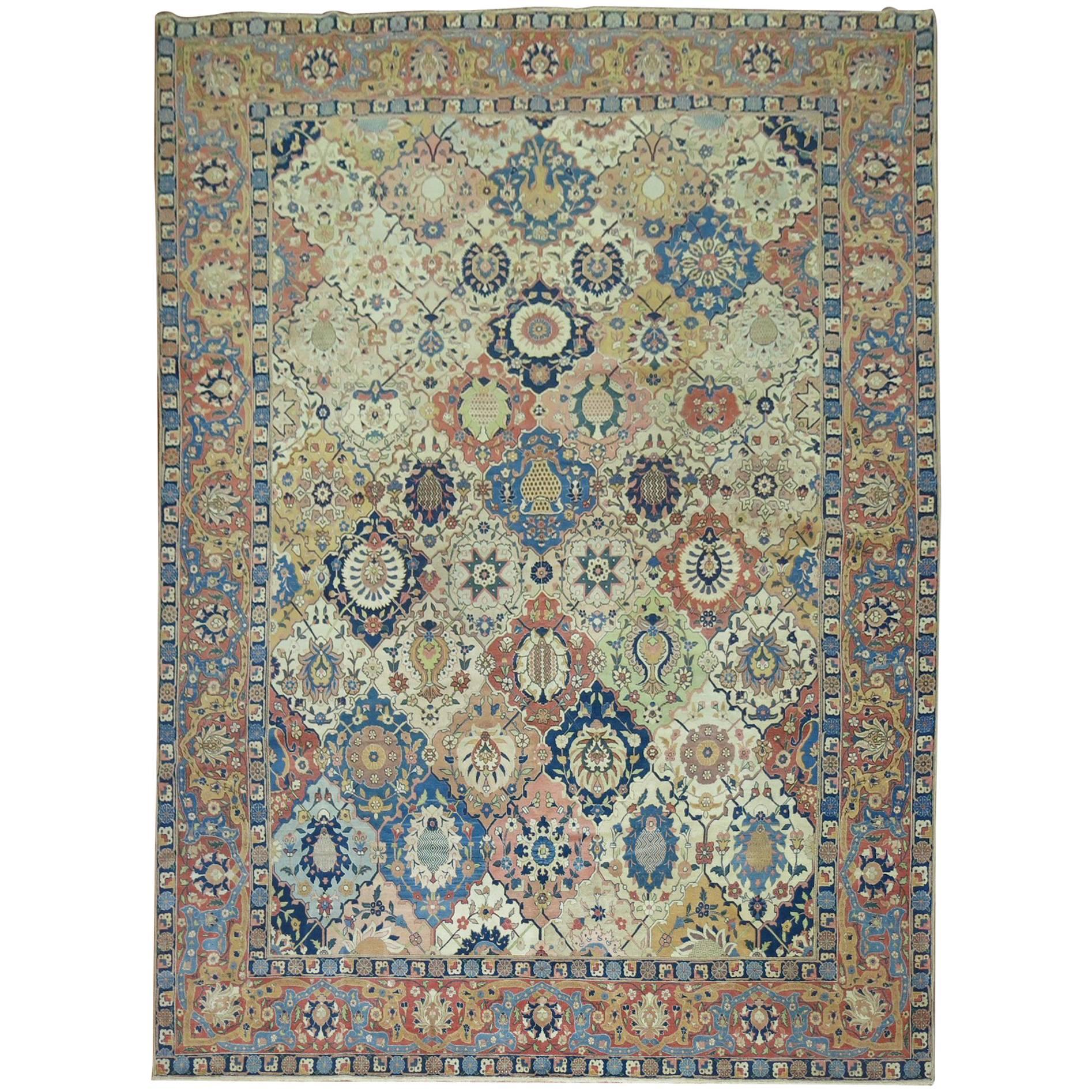 Antique Petag Tabriz Carpet