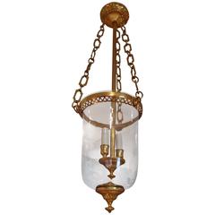 Gilt Bronze Lantern Chandelier