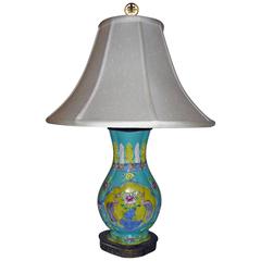 19th Century Chinese Export Royal Crane Vase Table Lamp