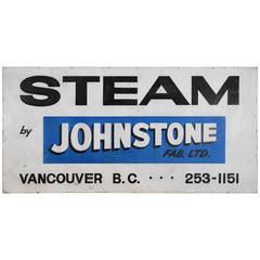 Vintage 1960 Metal Advertising Sign