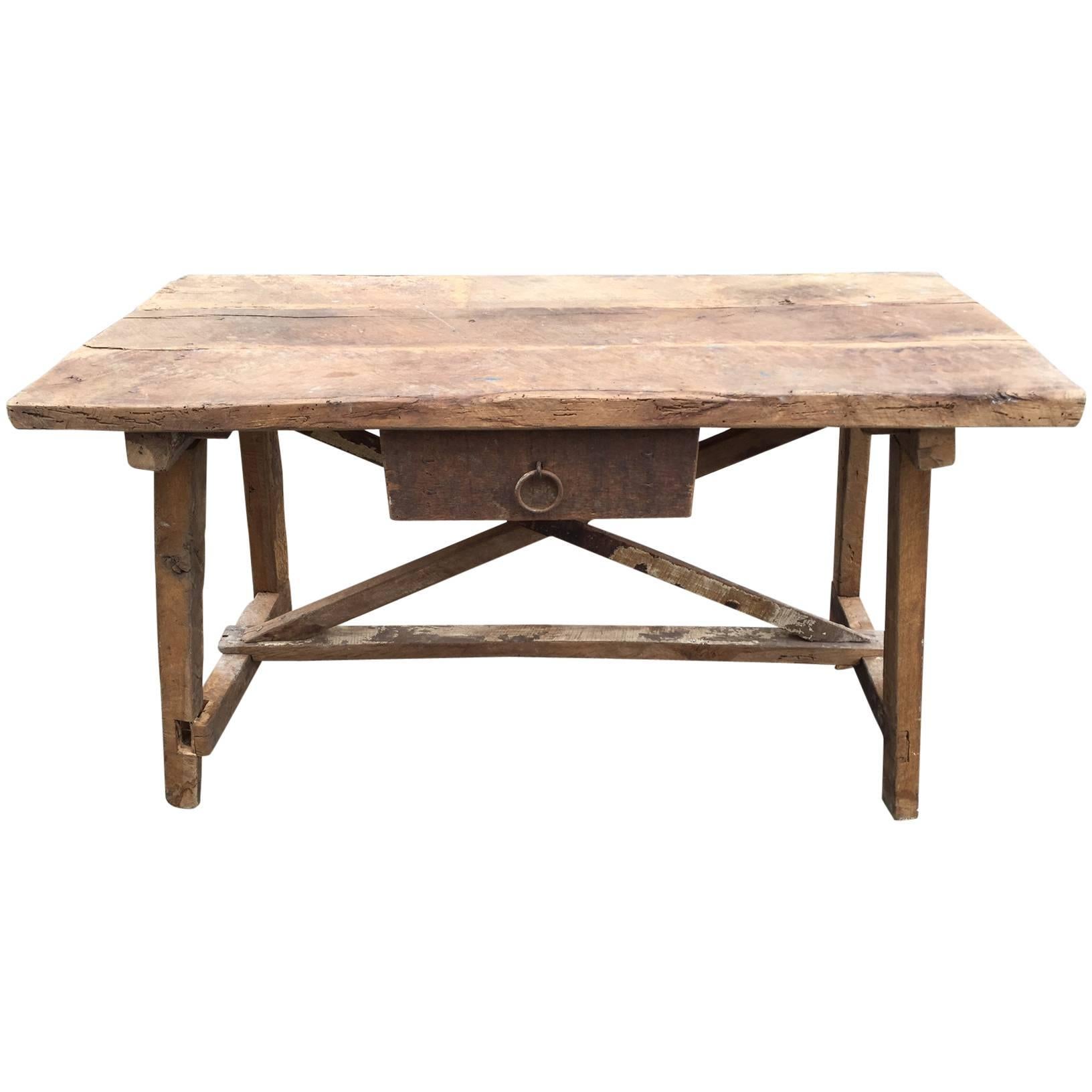 Trestle Table, Spain, 19th Century For Sale