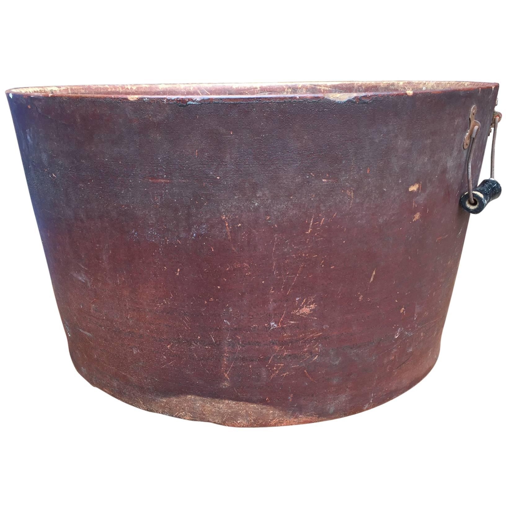 Large Industrial Bucket, American, circa 1900 For Sale