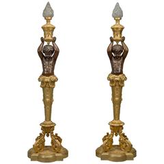 Pair of Napoléon III Torchères by Goelzer and Poumaroux. FrencH, circa 1890.