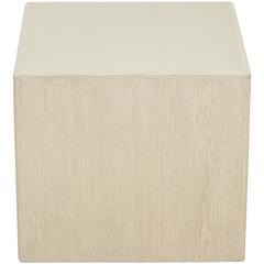 Small Whitewashed Oak Cube Table by Lawson-Fenning 6