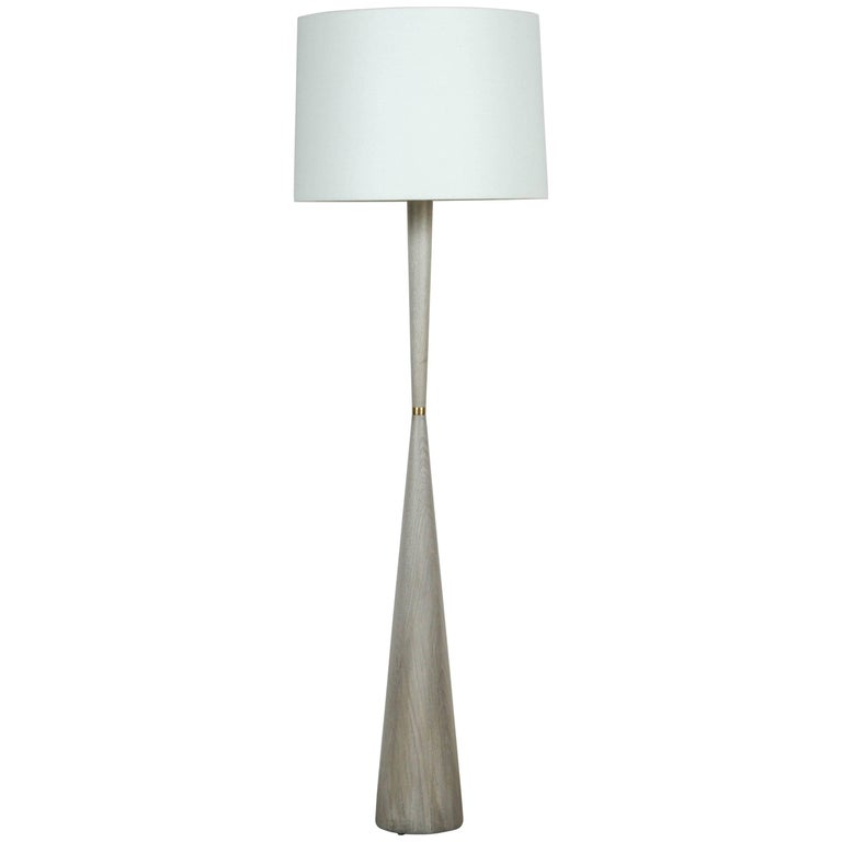 El Monte Floor Lamp By Lawson Fenning In Whitewashed Oak For Sale At 1stdibs