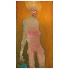 Nude on Mustard Wall