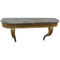 Louis XVI Style Giltwood Console, 19th Century
