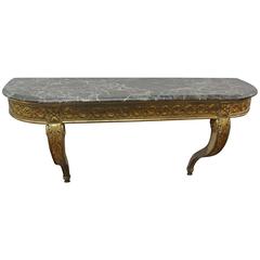 Louis XVI Style Giltwood Console, 19th Century 7