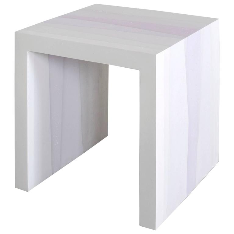 Fade Series Cement Side Table by Fernando Mastrangelo For Sale