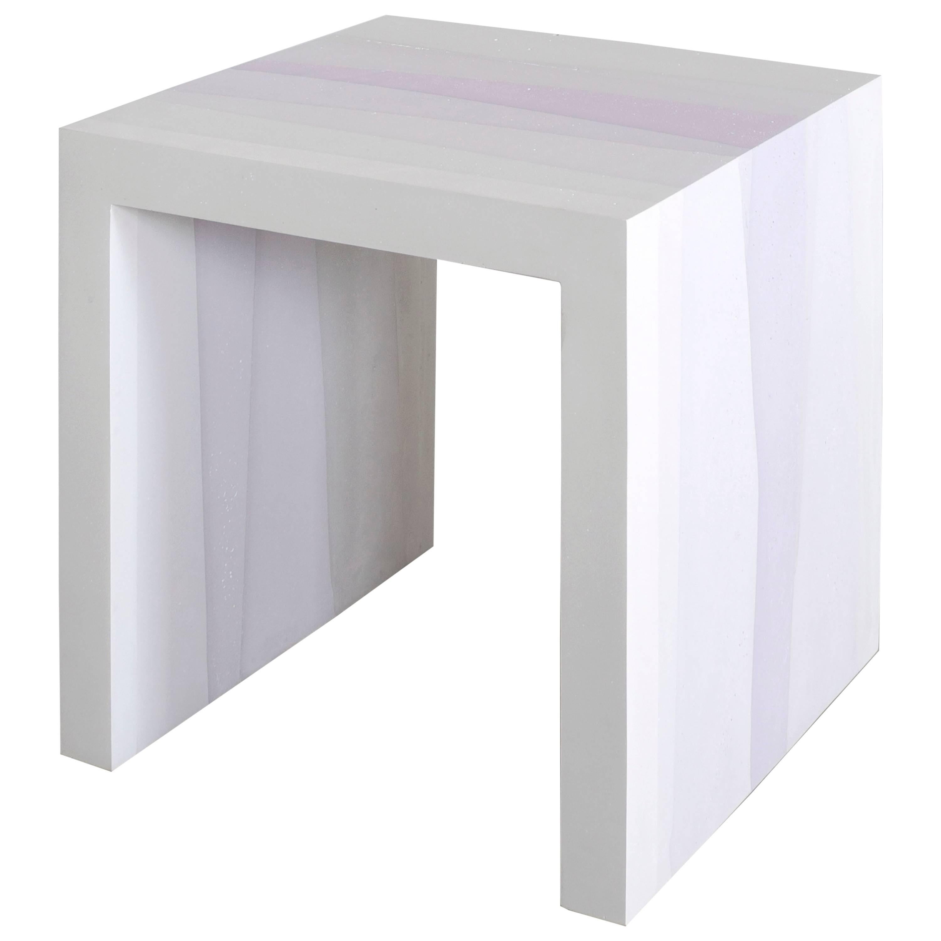 Fade Series Cement Side Table by Fernando Mastrangelo For Sale