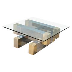 Two-Tone Coffee Table in the Style of Paul Evans