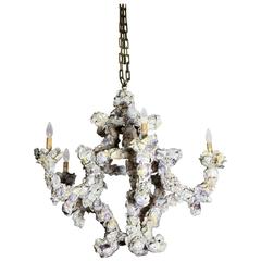 Large Oyster Shell Five-Arm Chandelier