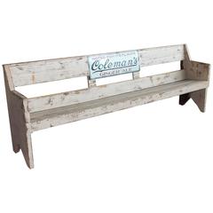 Vintage American Advertising Bench 9