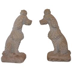 Cast Stone Poodles