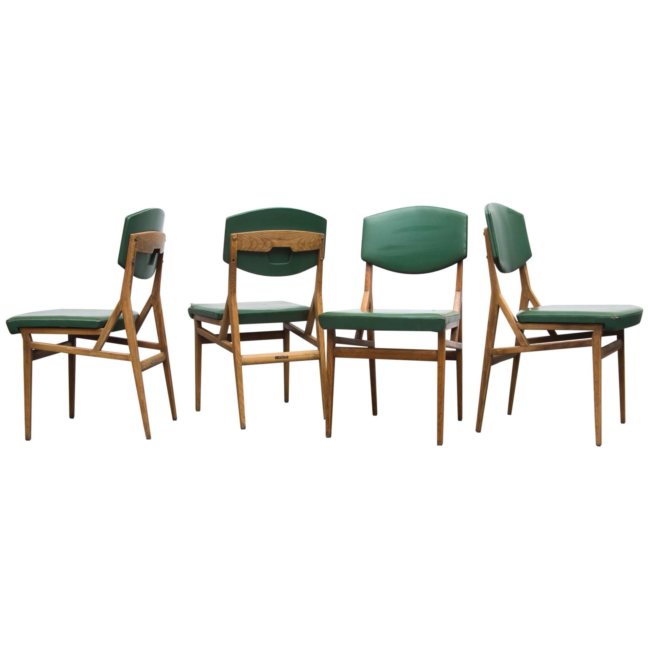 Gio Ponti Cassina Set of Four Dining Chairs