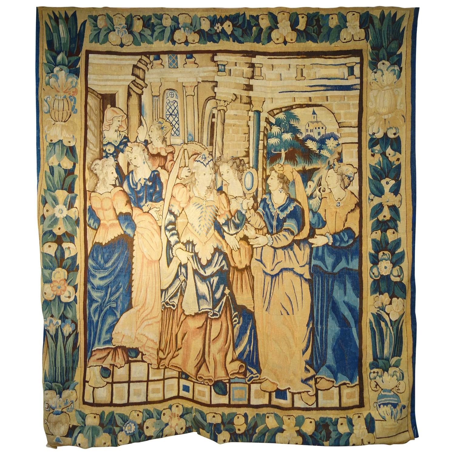 17th Century Franco Flemish Tapestry For Sale at 1stdibs