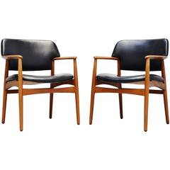 Ejnar Larsen & Aksel Bender Madsen for Fritz Hansen Chairs, 1955 8