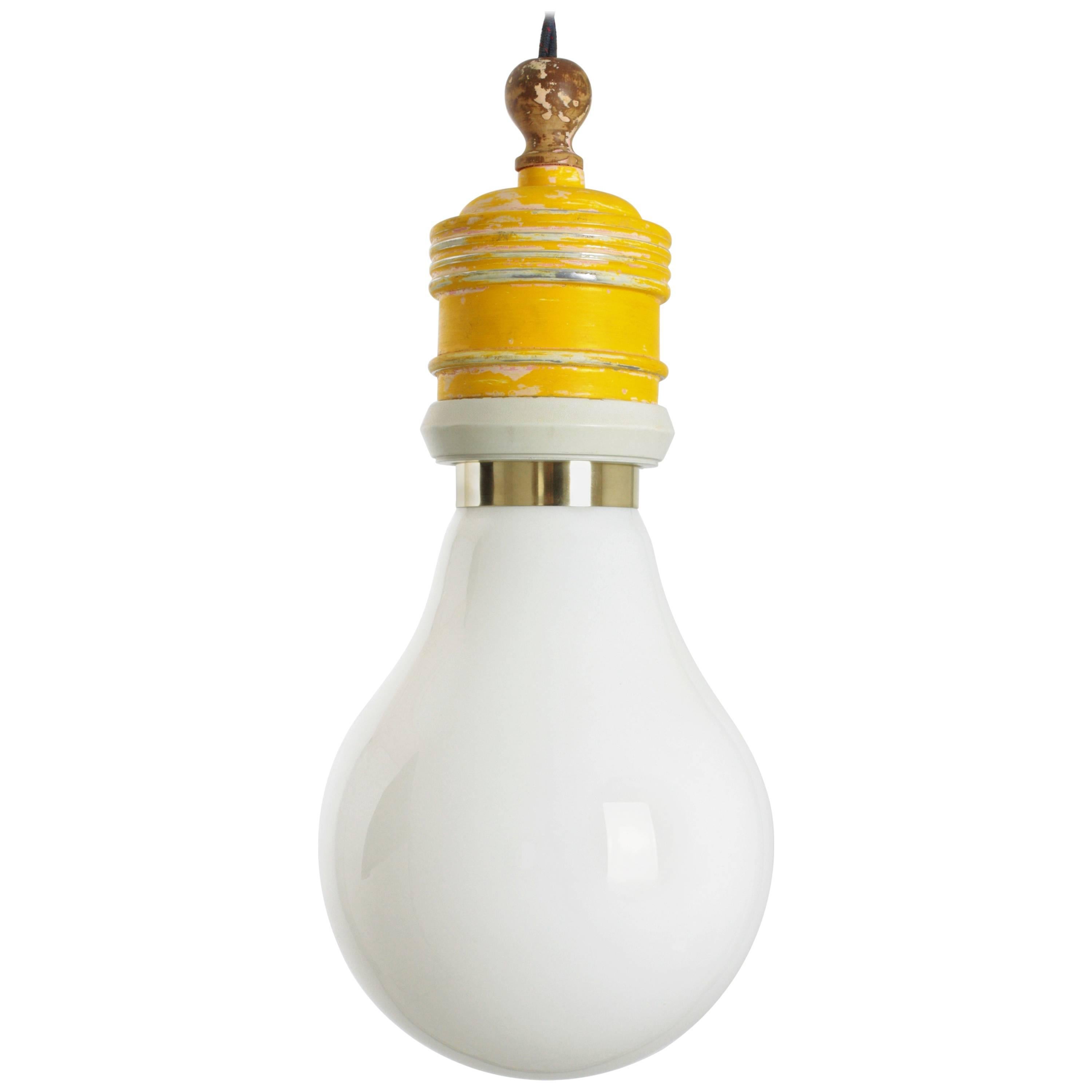 Ingo Maurer Inspired Giant Bulb Light Pendant Lamp by Metalarte  For Sale