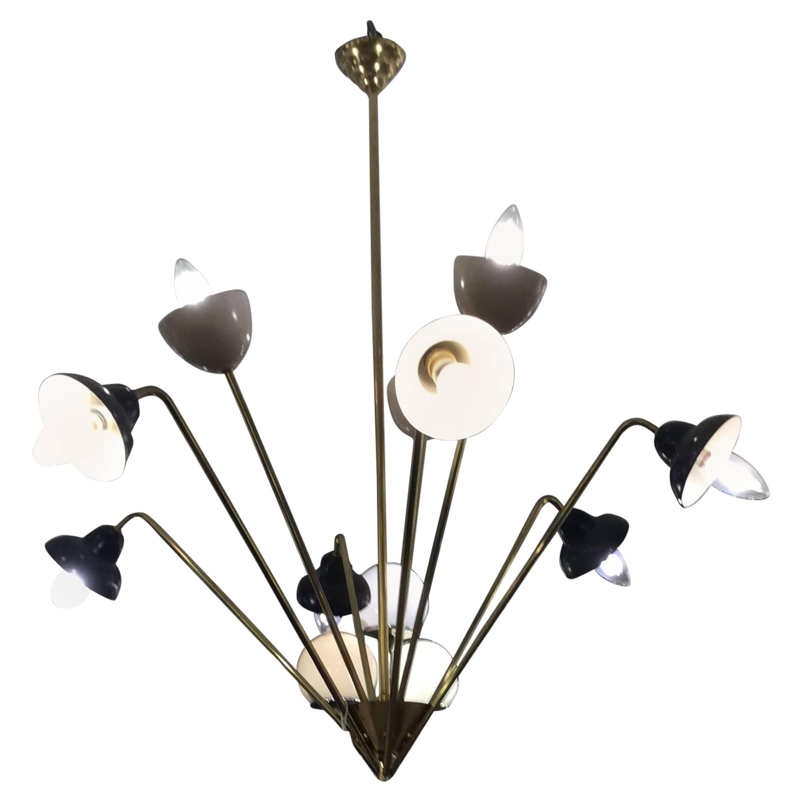 Modernist Chandelier, Italy 1950s For Sale