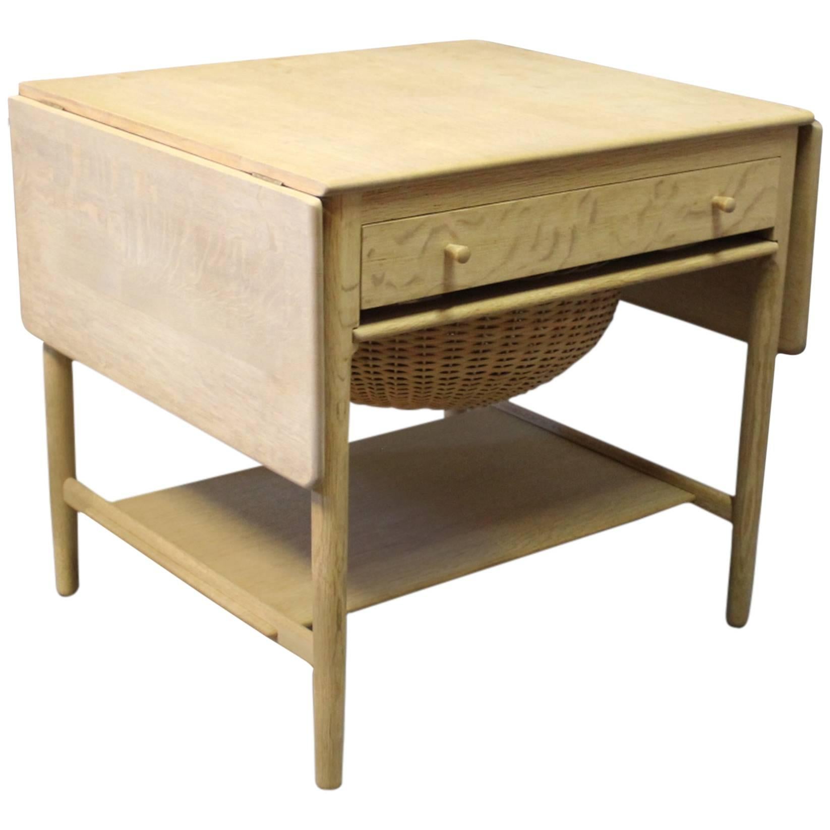 Sewing Table, Model AT-33, in Oak by Hans J. Wegner and Andreas Tuck, 1960s