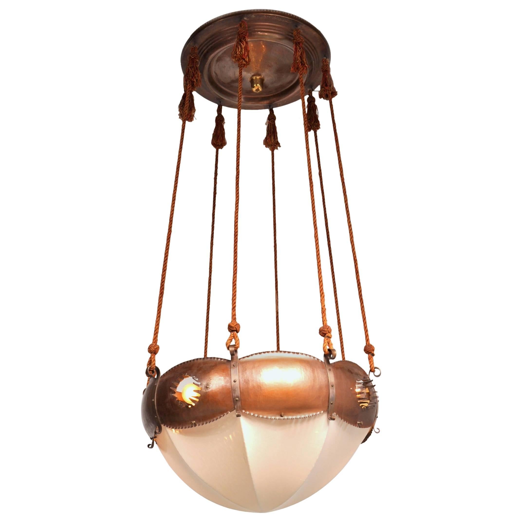 Ceiling Lamp by Winkelman & Van der Bijl, Netherlands, circa 1925