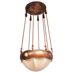 Antique Ceiling Lamp by Winkelman & Van der Bijl, Netherlands, circa 1925