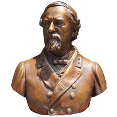 American Bronze Sculpture of General Robert E. Lee, Signed Valentine, C. 1870