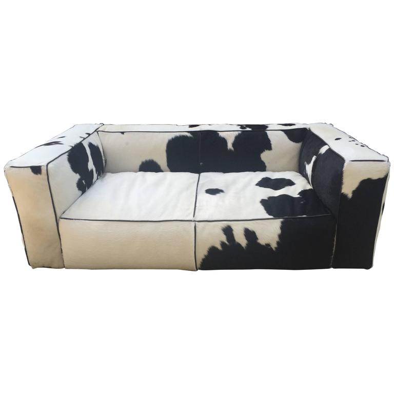 Sofa Cow Leather For Sale At 1stdibs