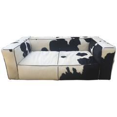 Sofa, Cow Leather For Sale at 1stDibs