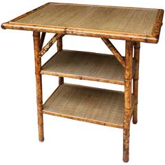 19th Century Victorian English Tiger Bamboo Tables