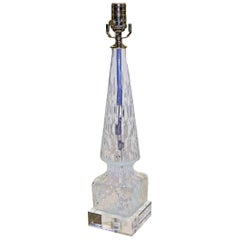 Murano Italian Opalescent Glass Lamp