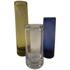 1960s Per Lutken Cylinder Vases Group Holmegaard, Denmark 7