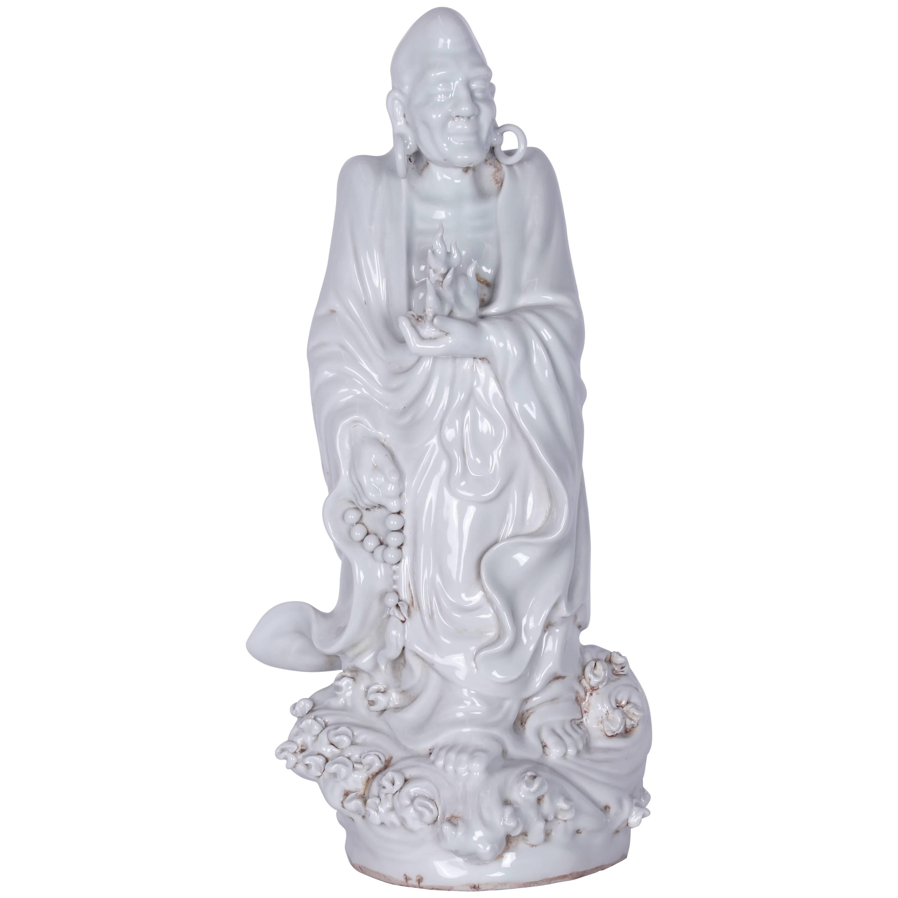 Vintage Blanc de Chine Chinese Deity For Sale