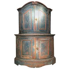 18th Century Swedish Rococo Painted Deux Corp