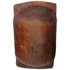 Monumental Early 19th Century Hand-Carved Dough Bowl