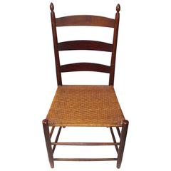 19th Century Mt. Lebanon Shaker Ladder Back and Tilter Side Chair