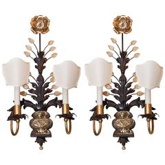 French Bronze Dore And Crystal Chandelier With Smokey Rockamythyst French Bronze Dore And Crystal Chandelier With Smokey Rockamythyst