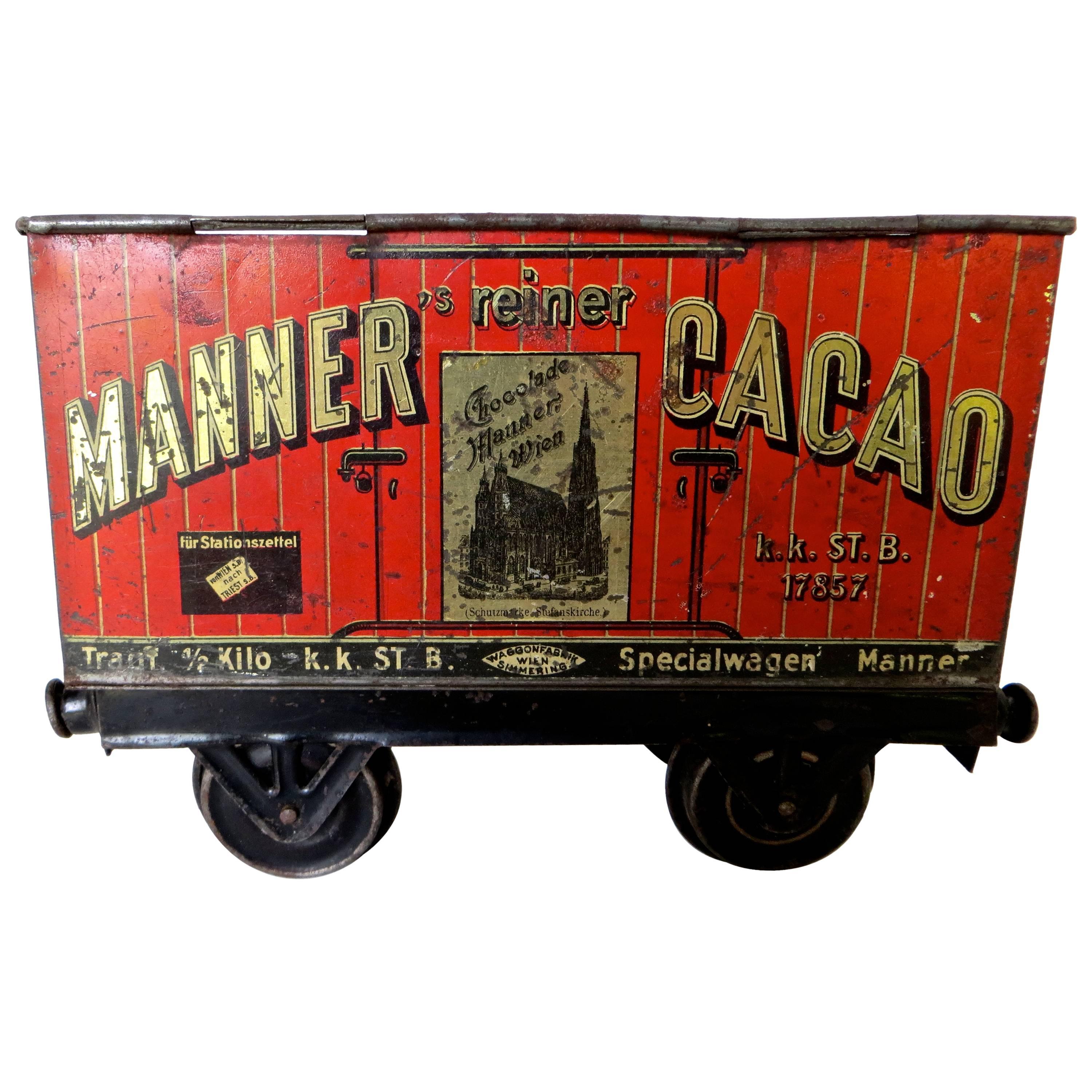 "Manner's Cacao" Toy Railroad Car, circa 1903 at 1stDibs