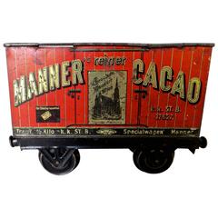 Antique "Manner's Cacao" Toy Railroad Car, circa 1903
