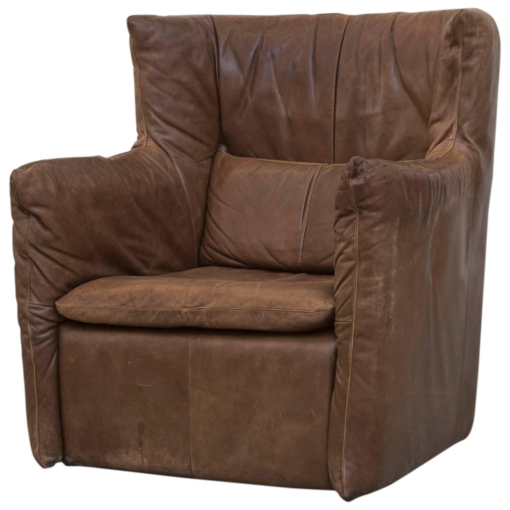 Gerard van Den Berg Leather Lounge Chair