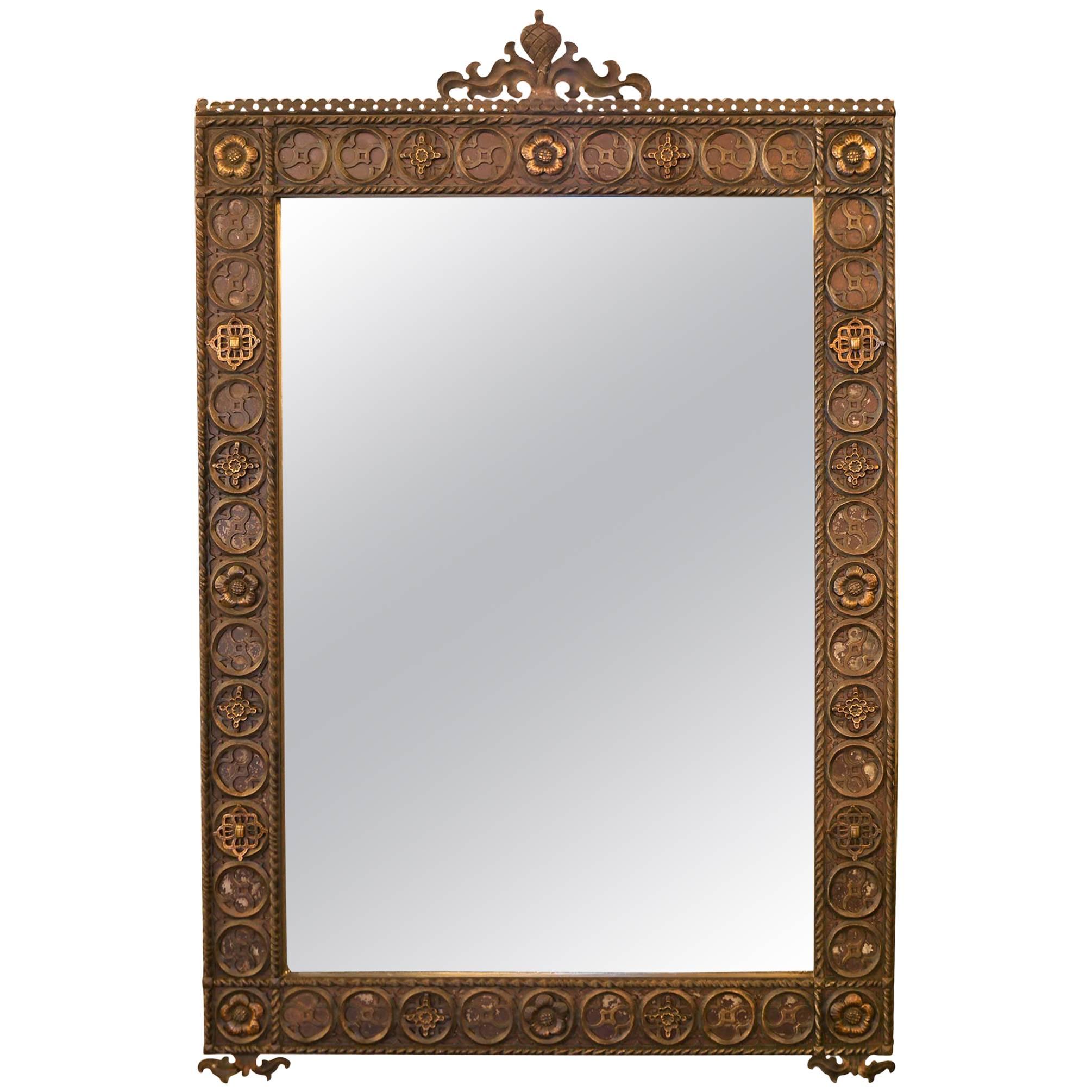 I. P. Frink Large Ornate Illuminated Mirror