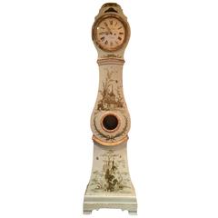18th Century Swedish Rococo Chinoiserie Tall Clock