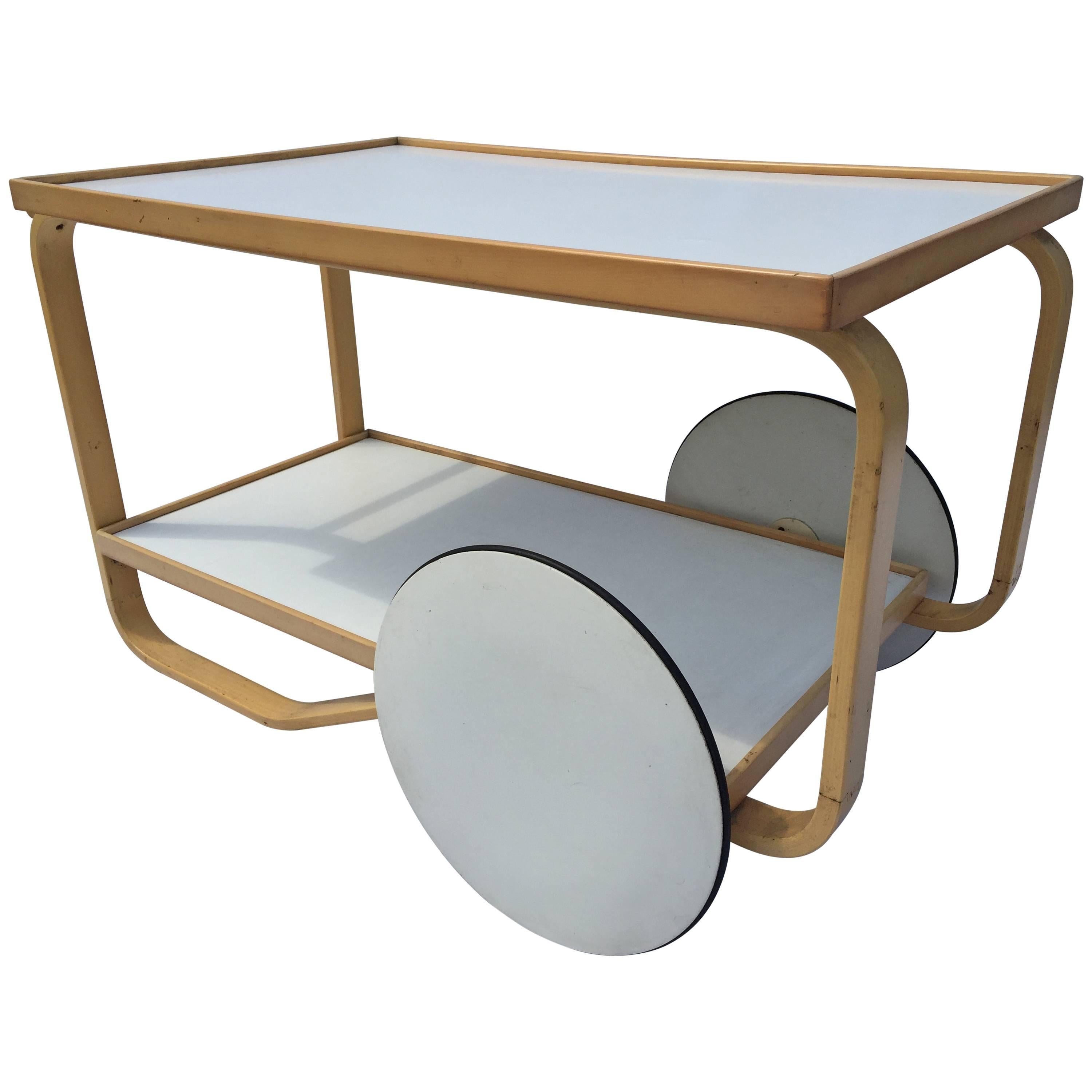 Drinks on Me! Alvar Aalto Tea Trolley 901 for Artek Designed 1936 Bar Cart