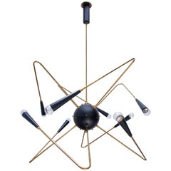 Atomic Sputnik Chandelier by Lumfardo Luminaires