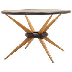 Round Italian 1950s Side Table