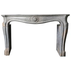 Early 18th Century Pierre de Bourgonge Mantel Piece with Louis XIV Reference